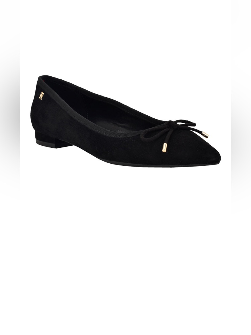 NWT Tommy Hilfiger Women’s Kimio  Pointed Toe Bow Suede Ballet Flats